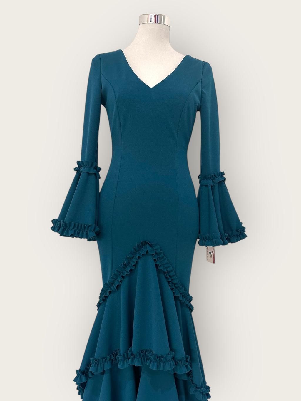 Vestido Soleá Azul Petróleo