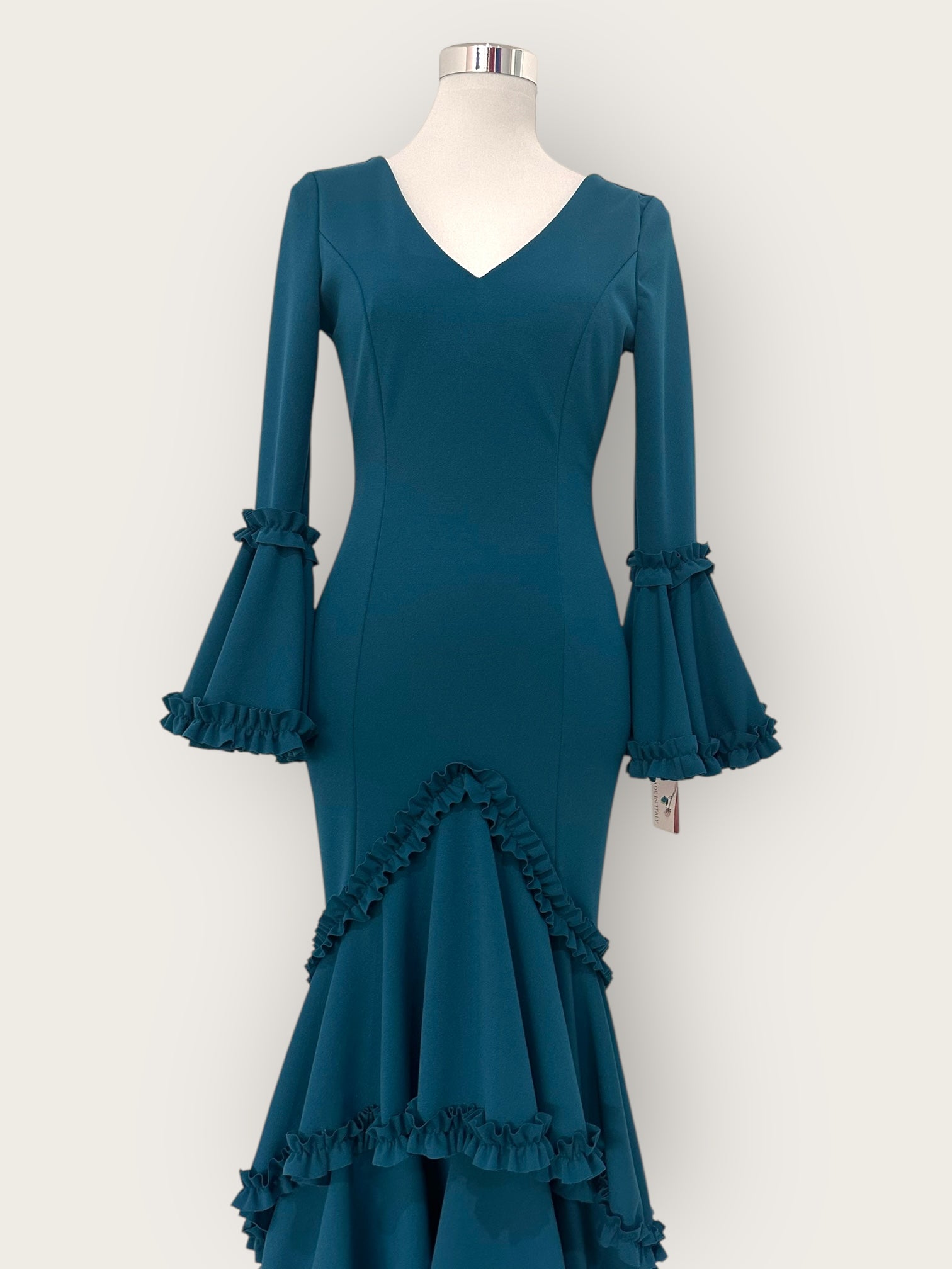 Vestido Soleá Azul Petróleo