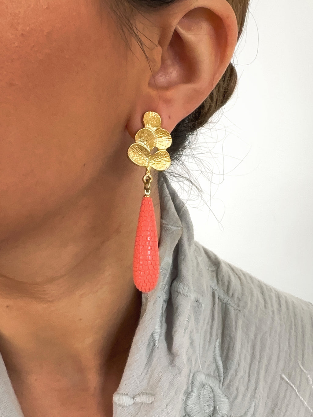 Pendientes Matilda Coral