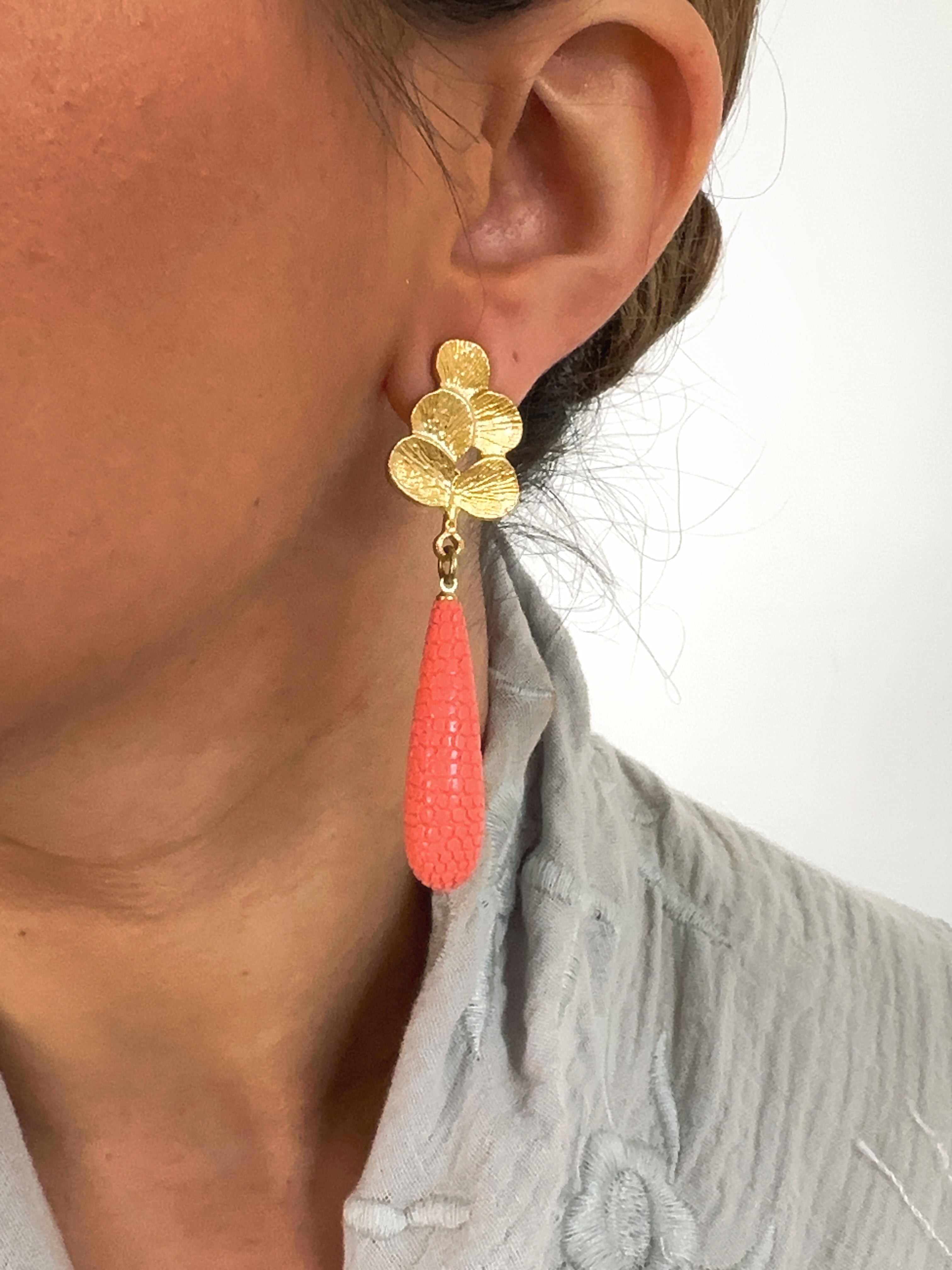 Pendientes Matilda Coral