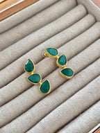 Pendientes Trío Piedra Esmeralda