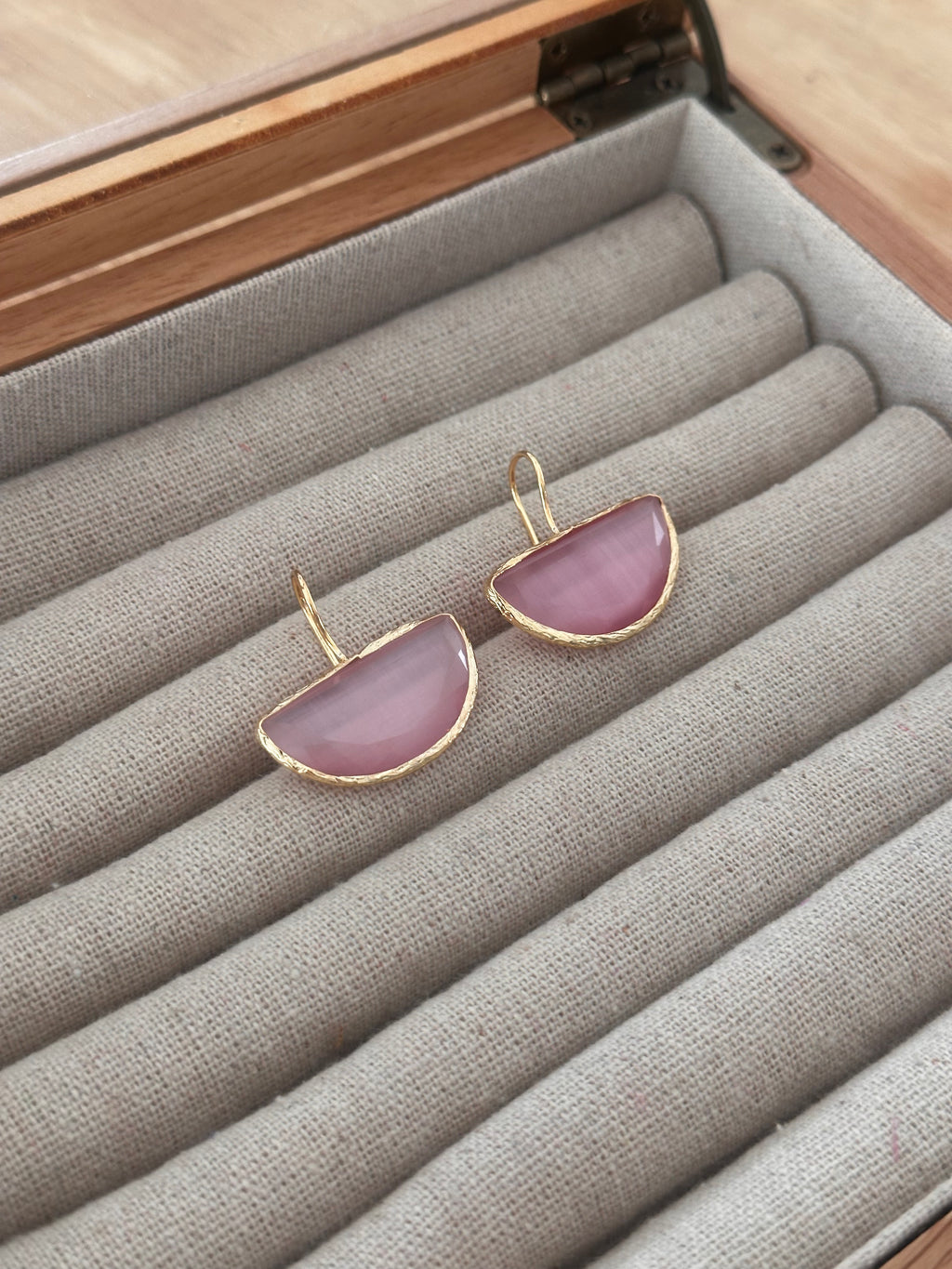 Pendientes Afrodita big Rosa