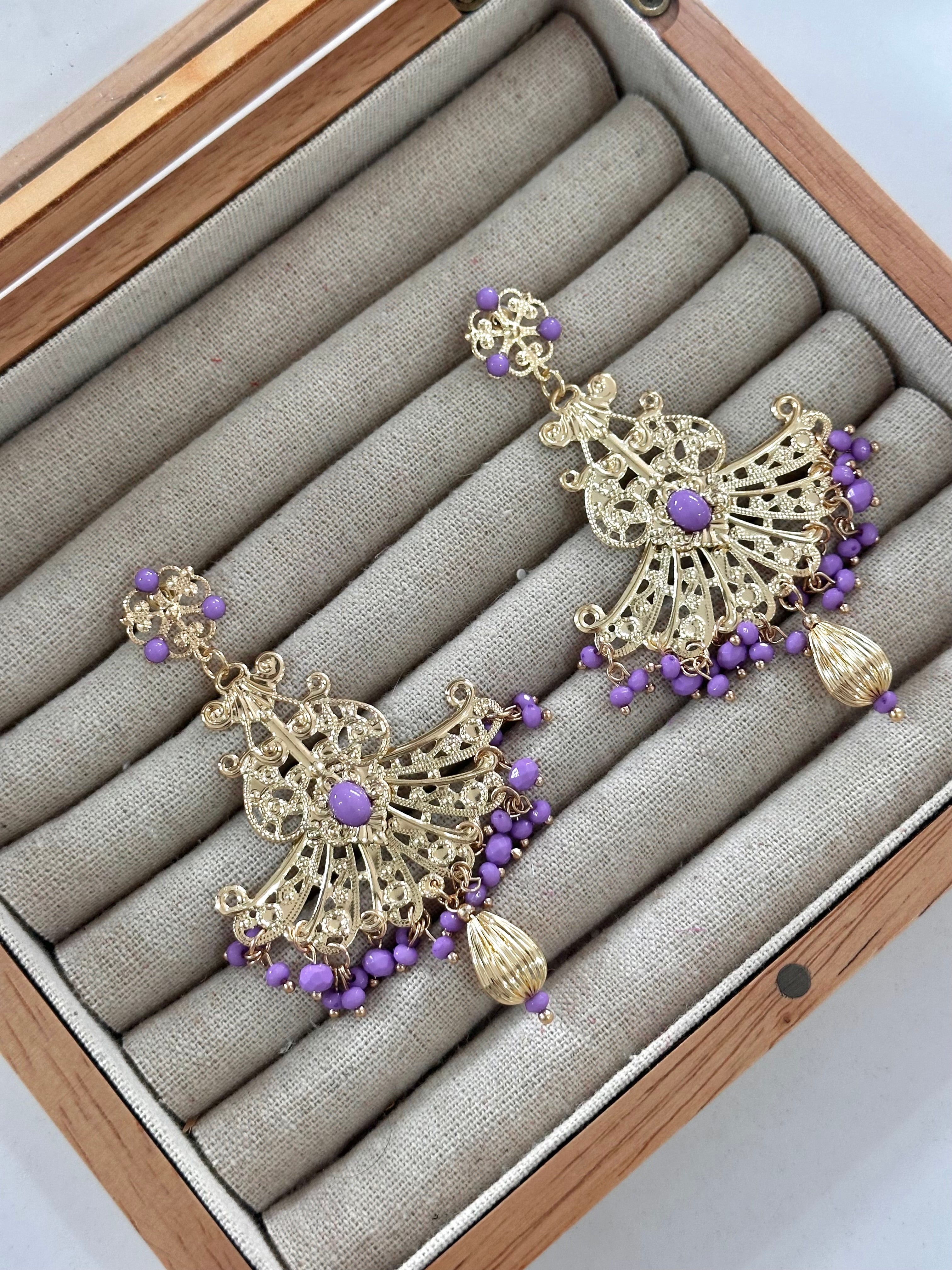 Pendientes Triana Lila