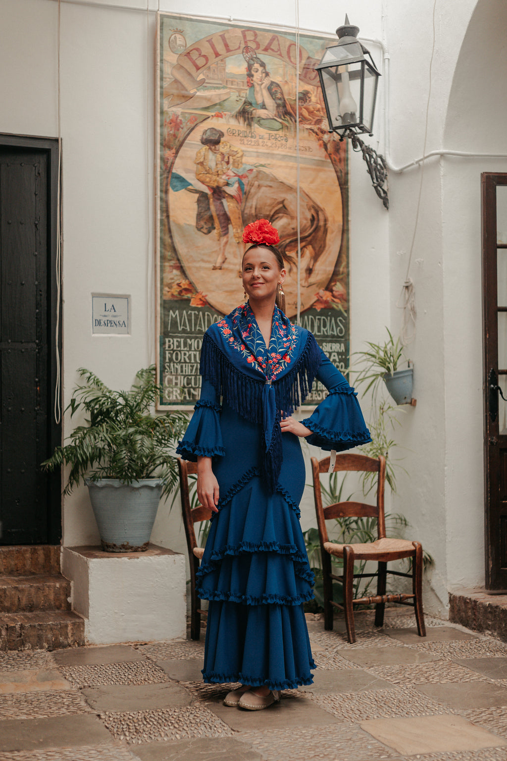 Vestido Soleá Azul Eléctrico