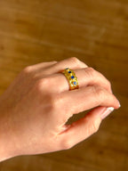 Anillo Roma Azul Eléctrico