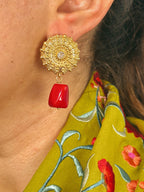 Pendientes Ingrid Rojo