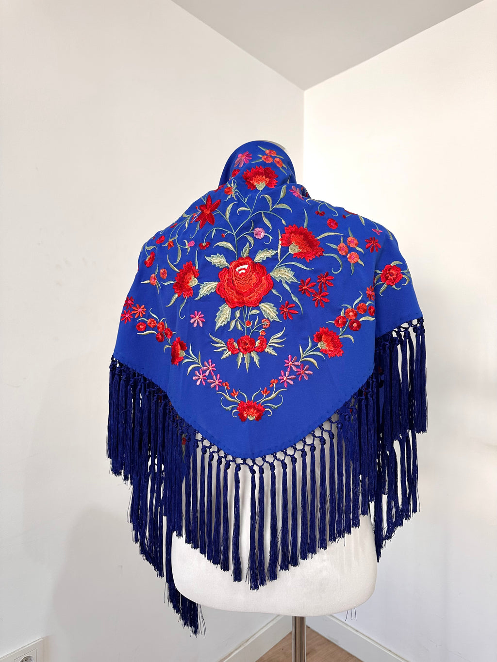 Mantoncillo Clavelines Azul Eléctrico