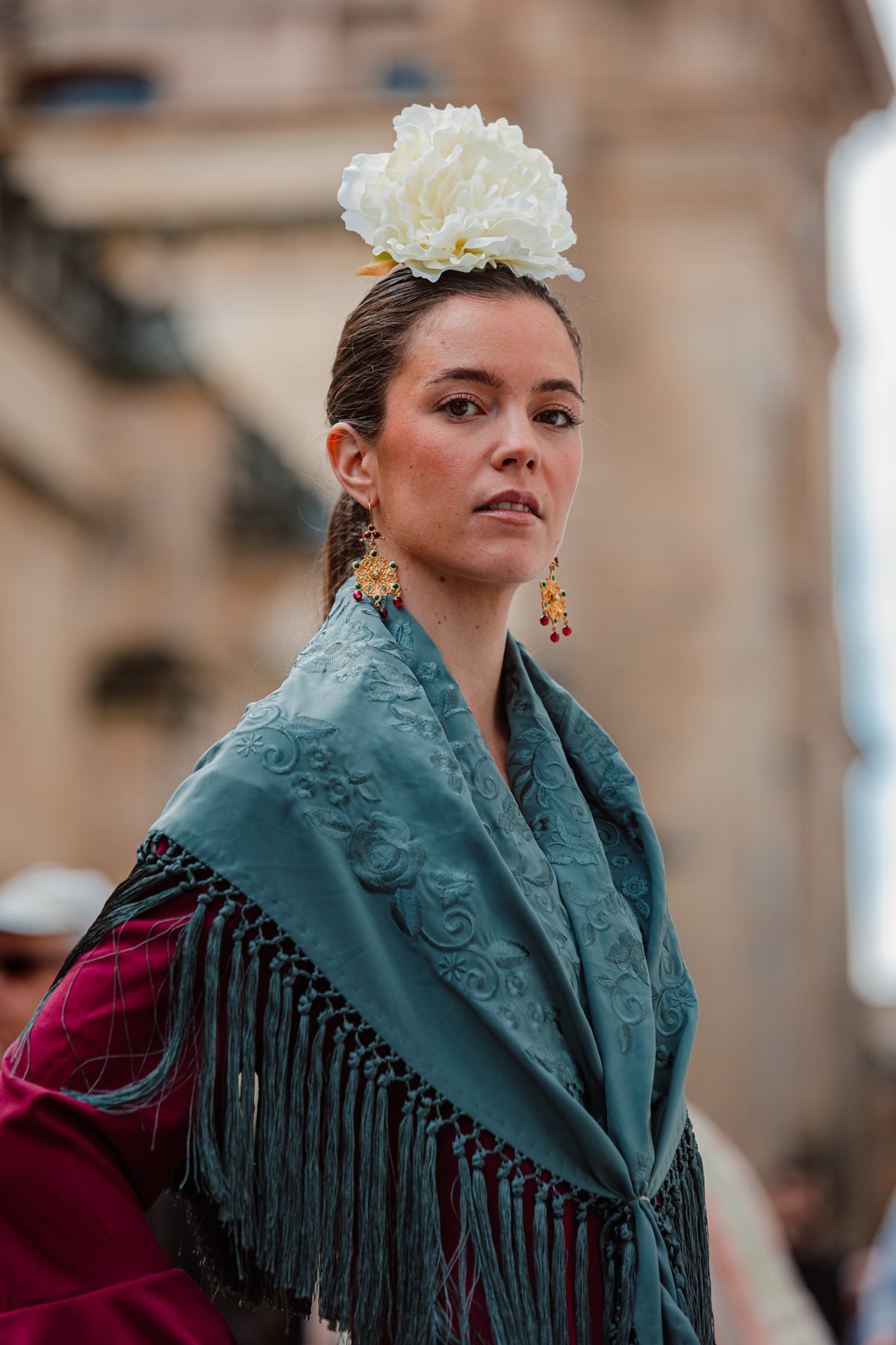 Pendientes Lola Burdeos y Verde