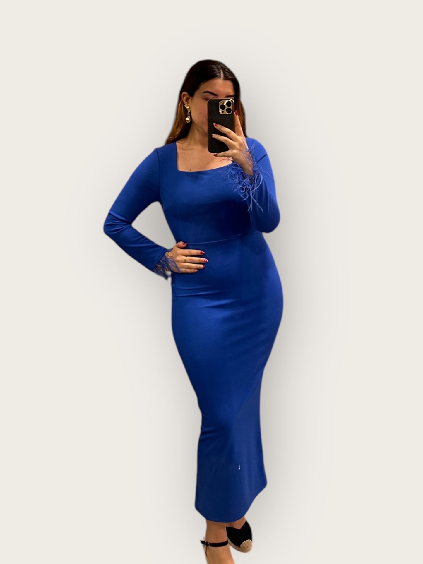 Vestido Sofía Azul Eléctrico