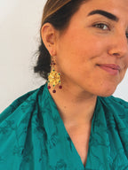 Pendientes Lola Burdeos y Verde