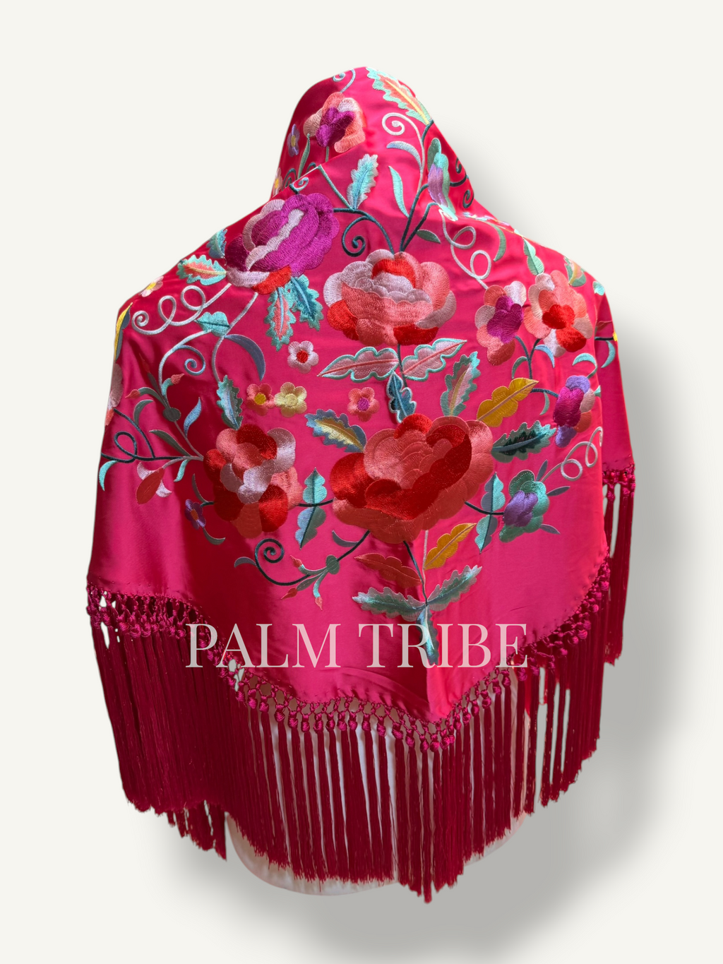 Mantoncillo Flores Fucsia