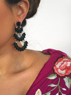 Pendientes Solera negro