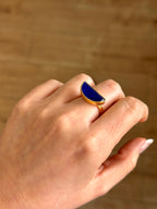 Anillo Afrodita Azul eléctrico