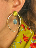 Pendientes Matilda Verde y Azul