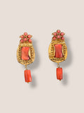 Pendientes Eloísa coral
