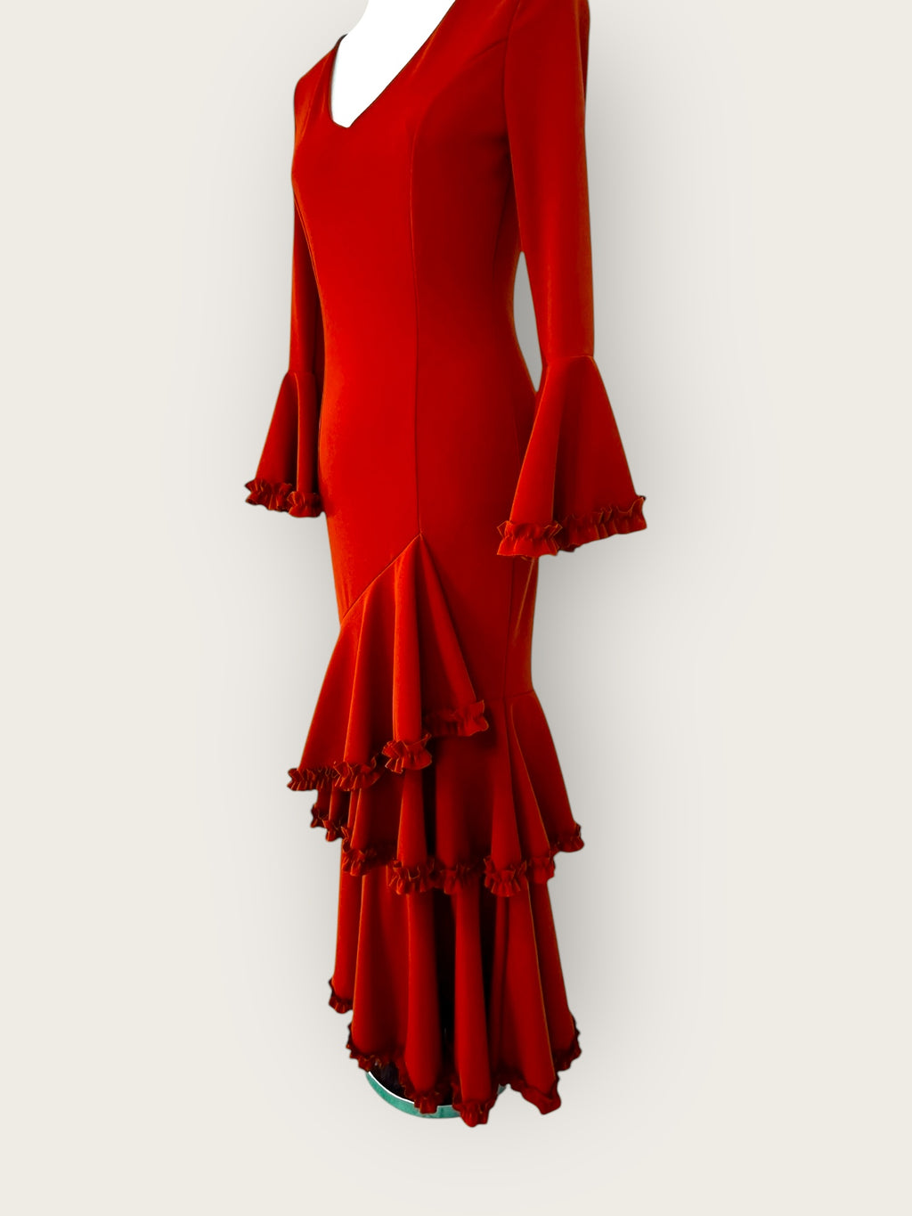 Vestido Carmesí Rojo