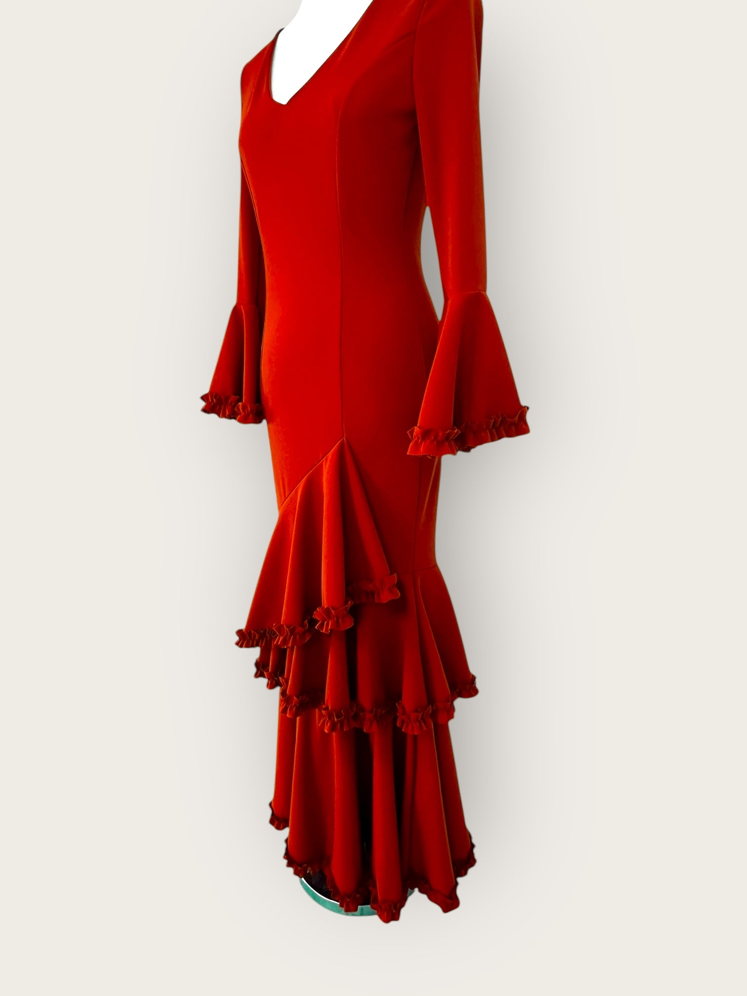 Vestido Carmesí Rojo