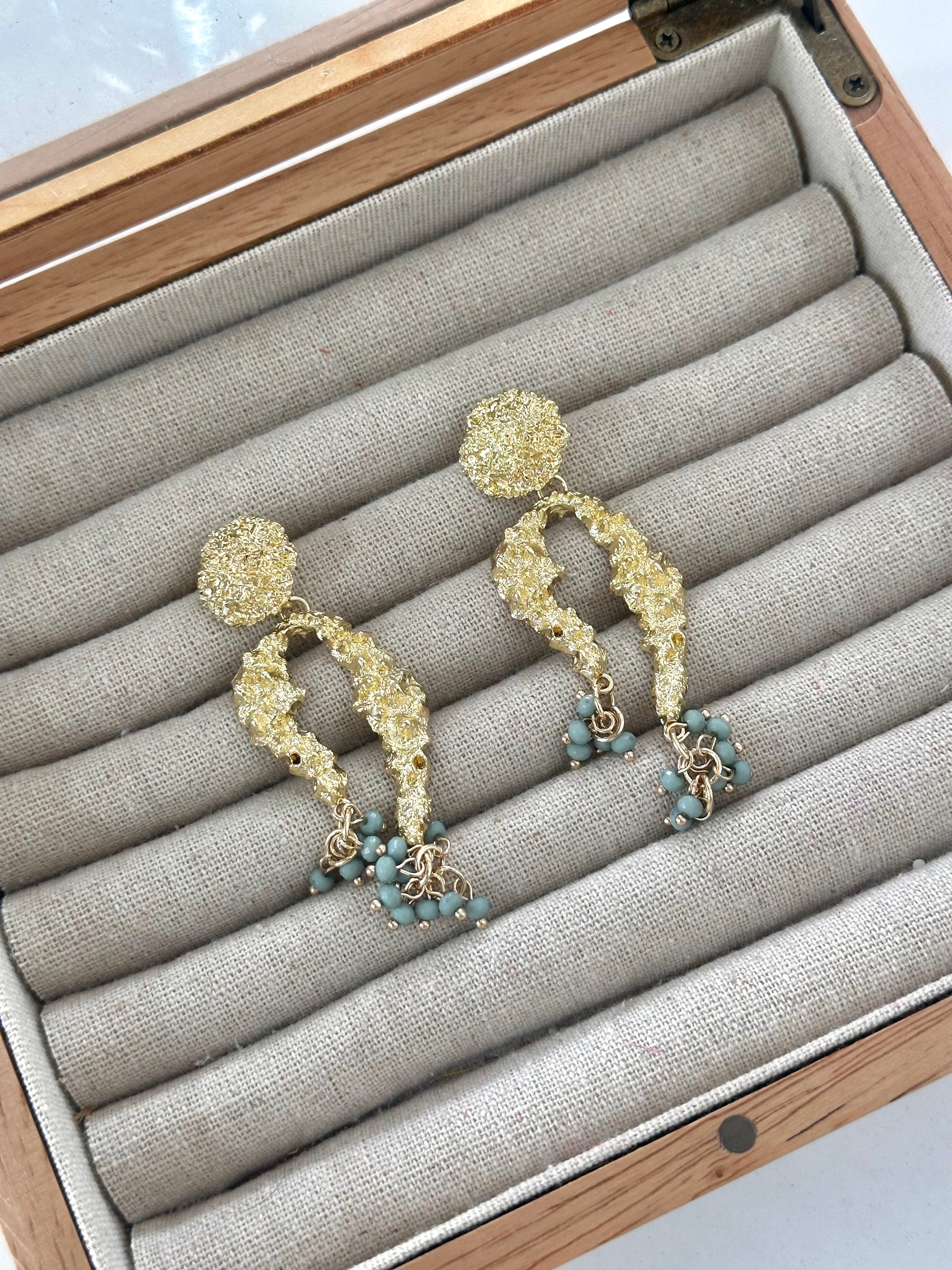 Pendientes Lola Verde Jabonoso