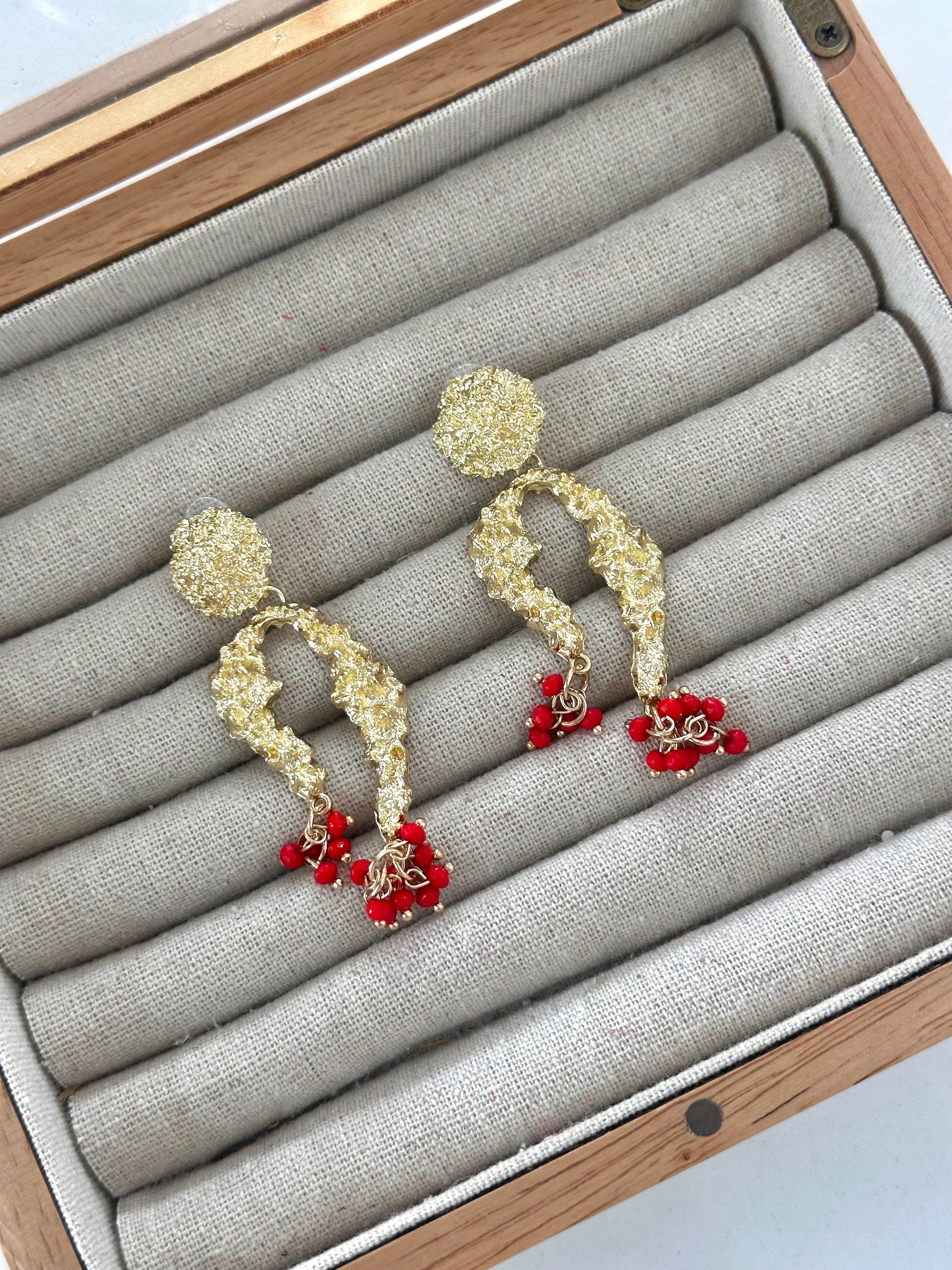 Pendientes Lola Rojo