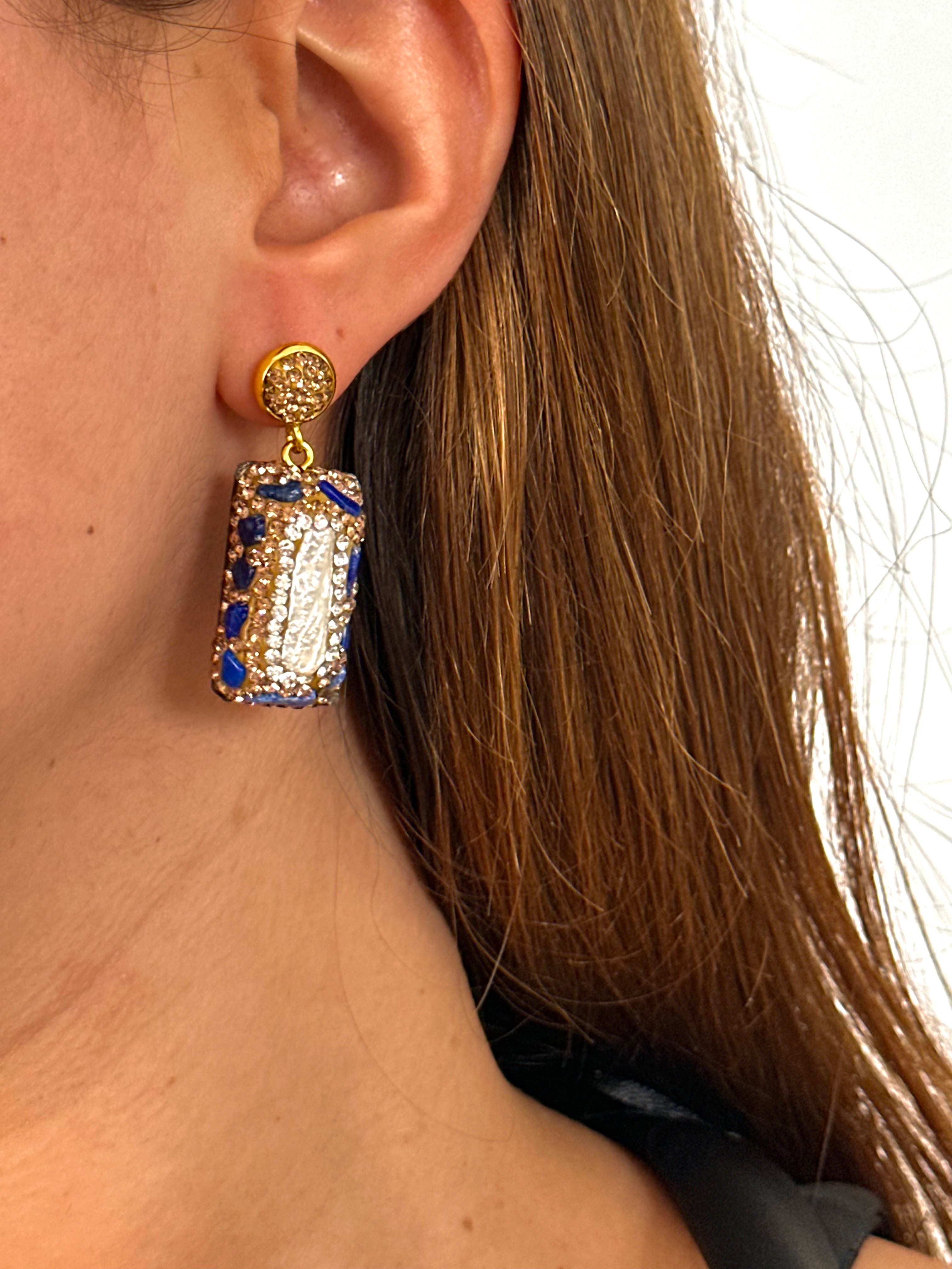 Pendientes Cosmopolitan Azul