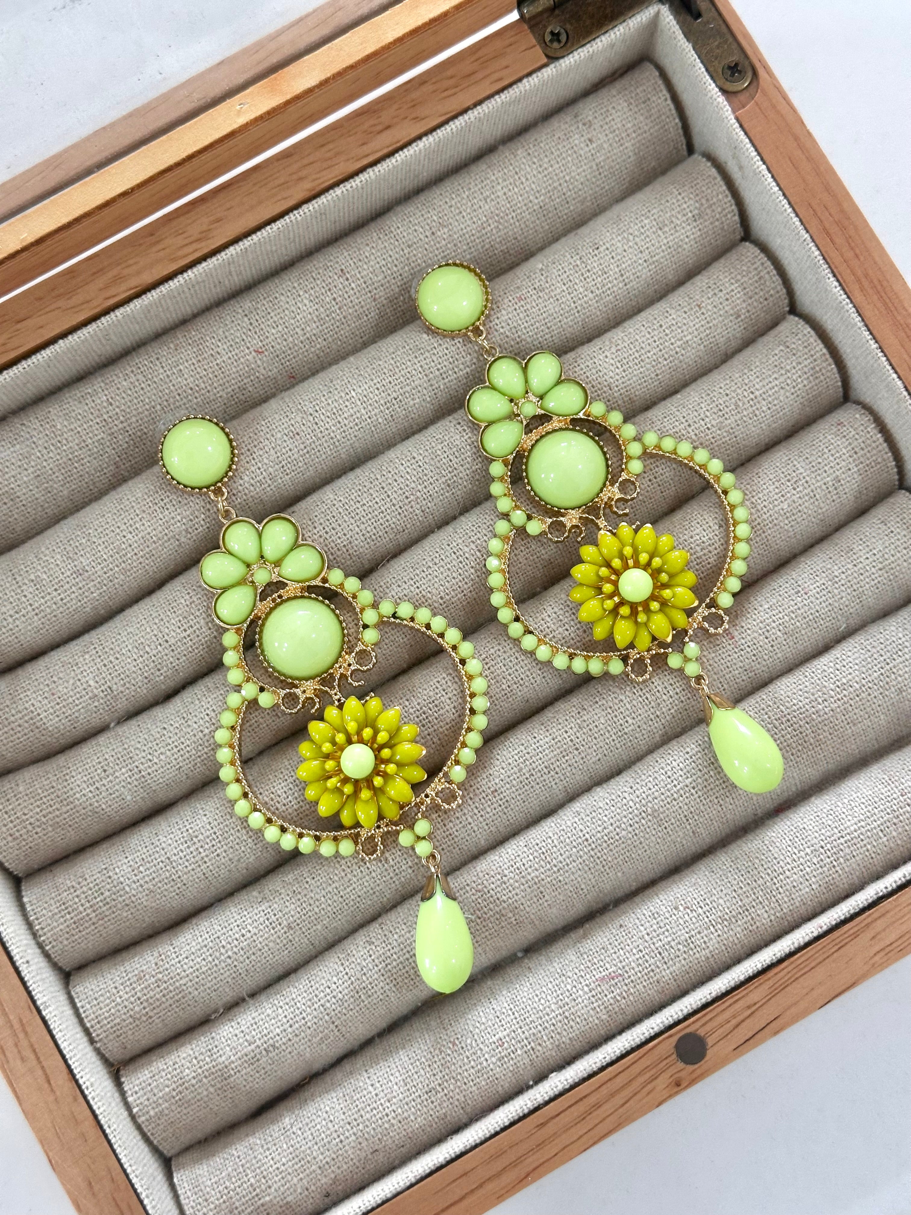 Pendientes Manuela Lima Flamenca