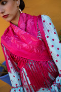 Mantoncillo Lirio Fucsia 100% seda
