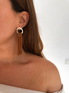 Pendientes Cascada Marrón