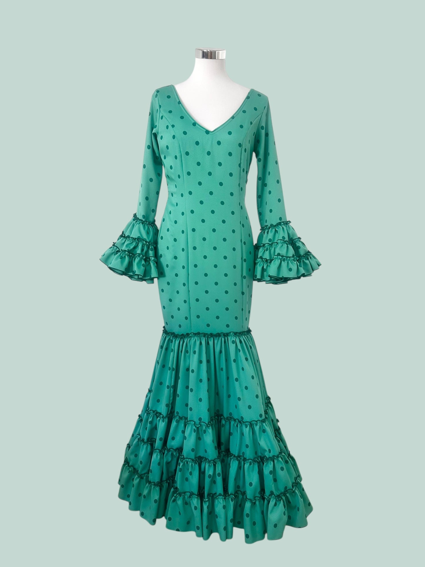 Vestido Triana Verde Turquesa