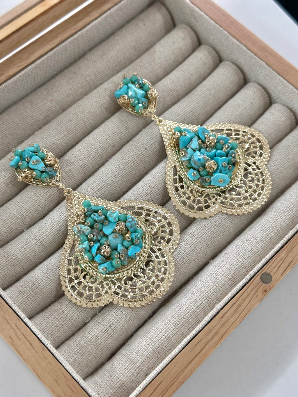 Pendientes Alhambra Turquesa