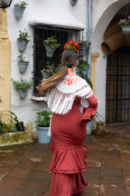 Vestido Carmesí Teja/ Coral