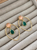 Pendientes Matilda Salmón y Verde