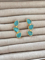 Pendientes Trío Piedra Turquesa