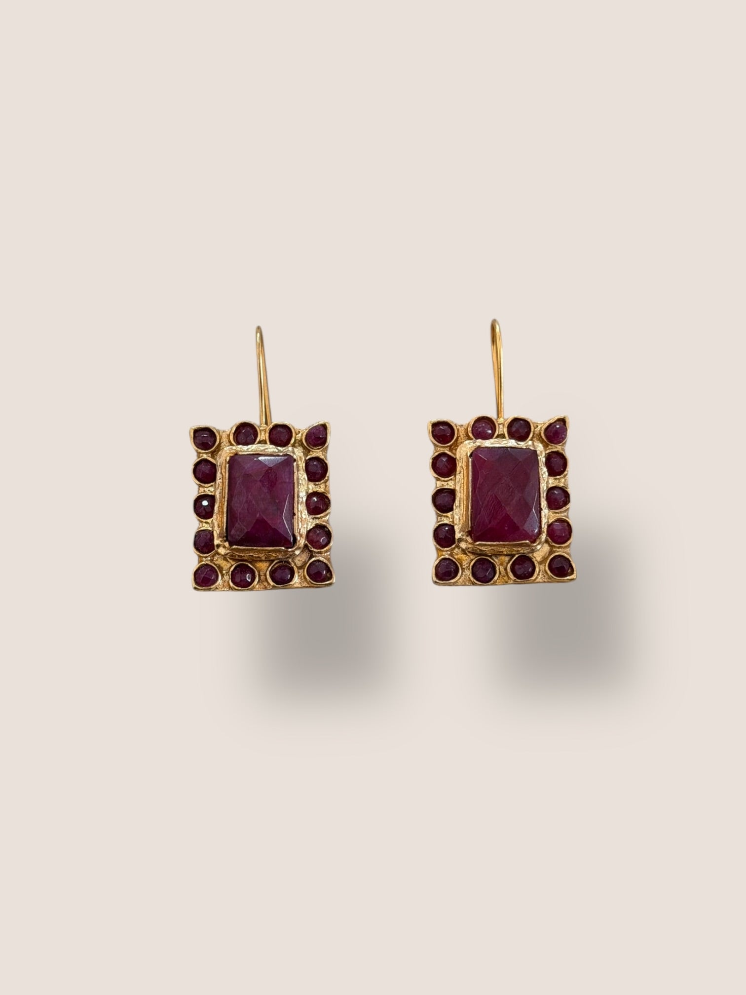 Pendientes Patio Berenjena