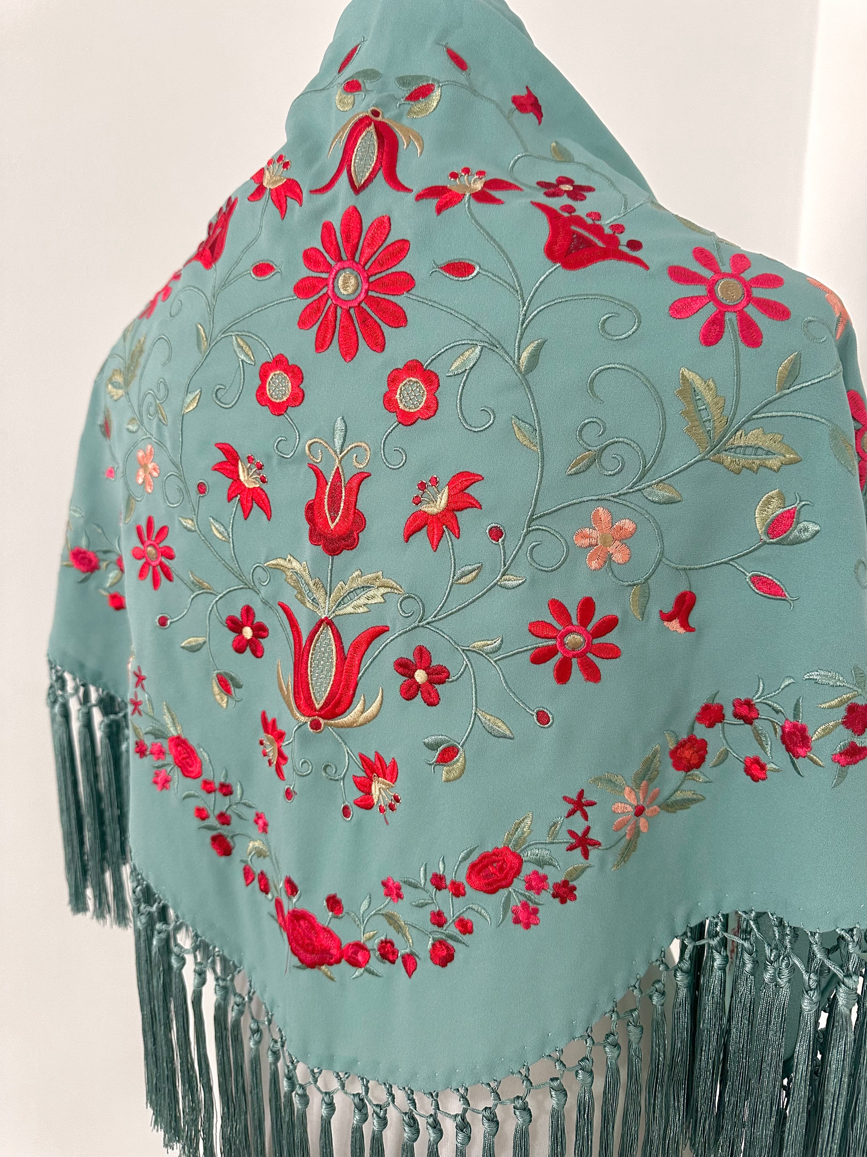 Mantoncillo Soleá Verde Agua