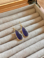 Pendientes lagrima ahumado