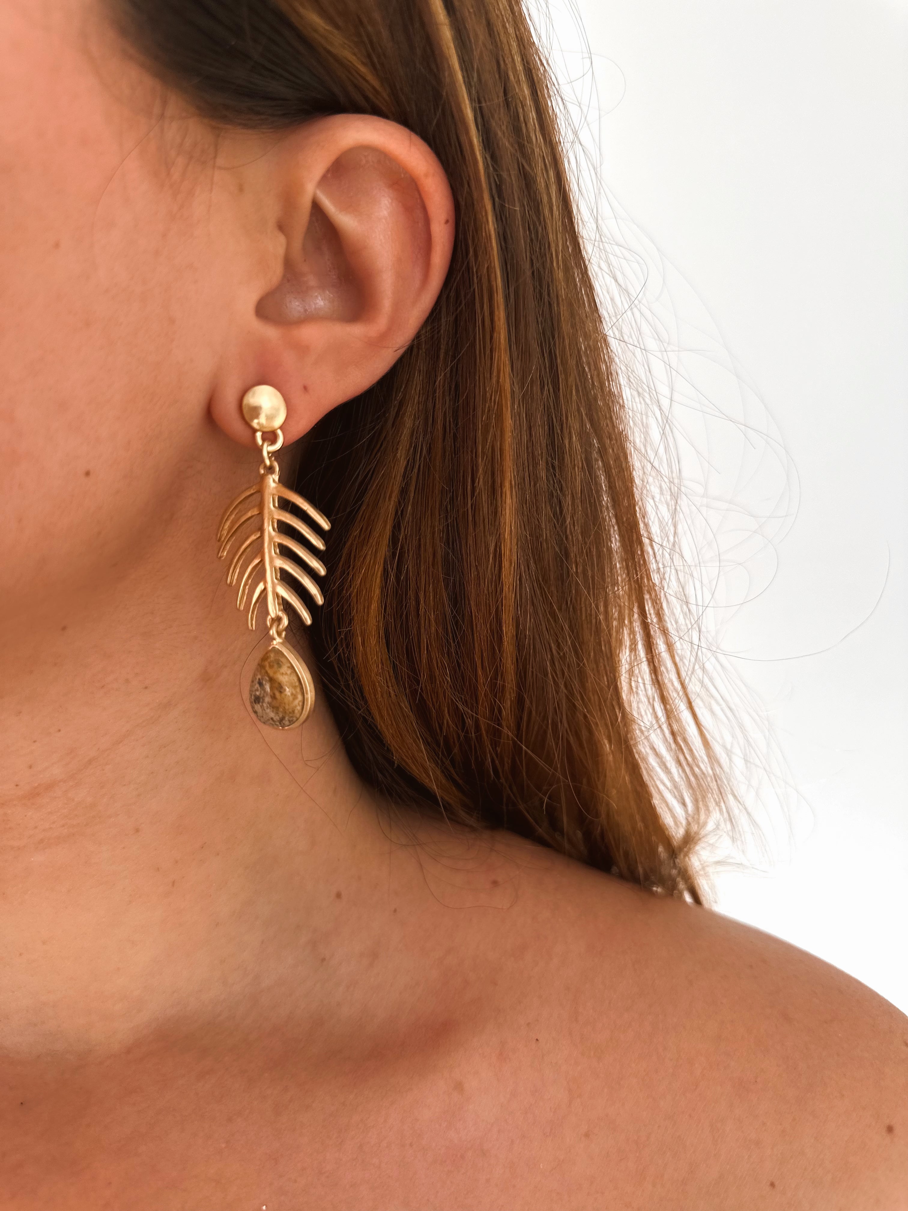 Pendientes Raspita Marrones