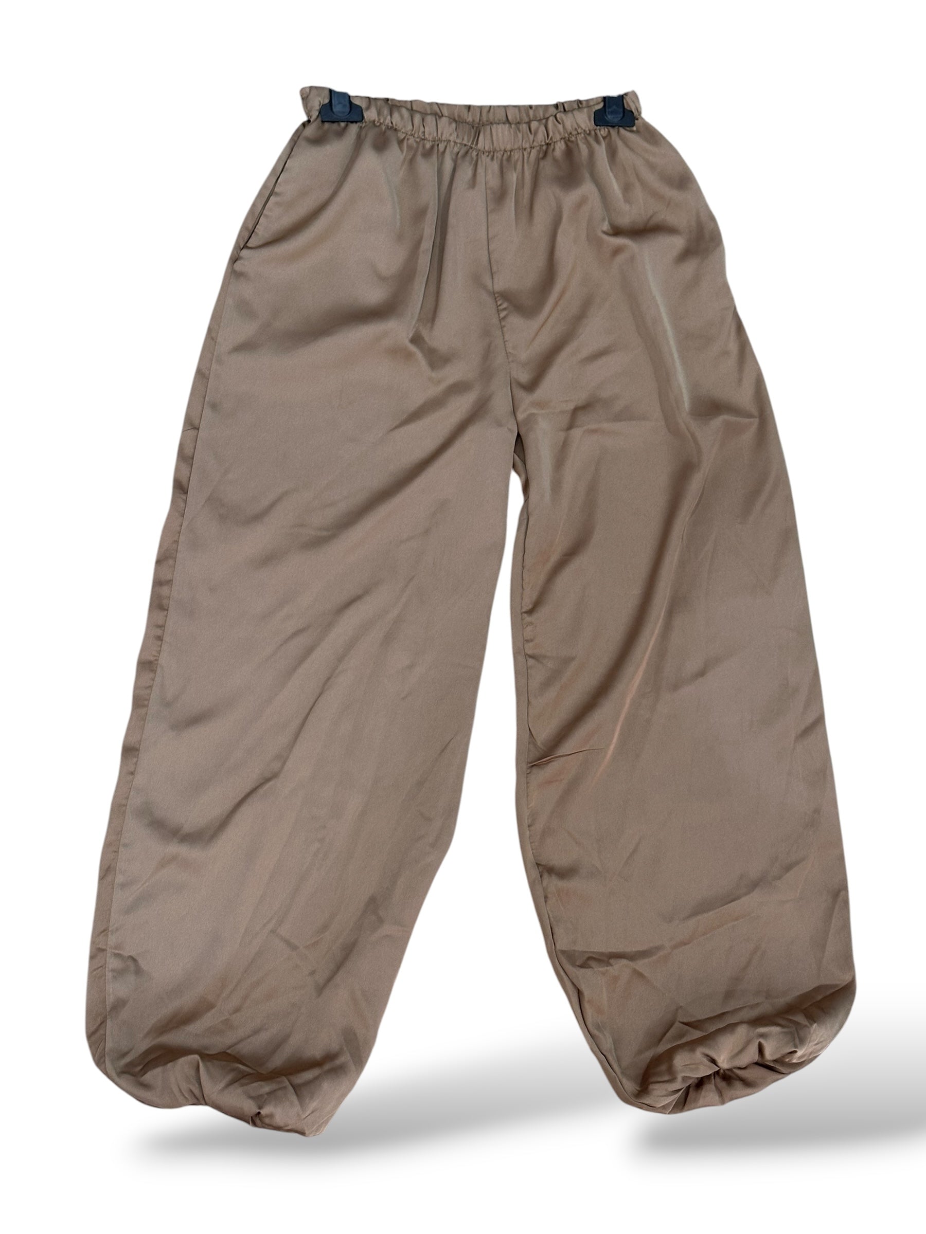 Pantalón Satinado bombacho dorado