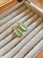 Pendientes lagrima big verde