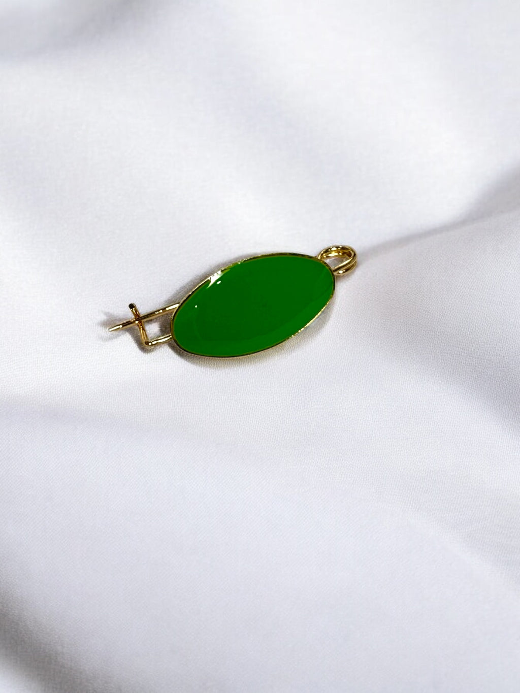 Broche Liso Verde Claro