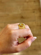 Anillo Maestranza verde oliva