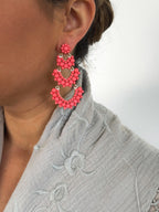 Pendientes Solera Rosa Coral