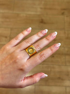 Anillo Maestranza verde oliva