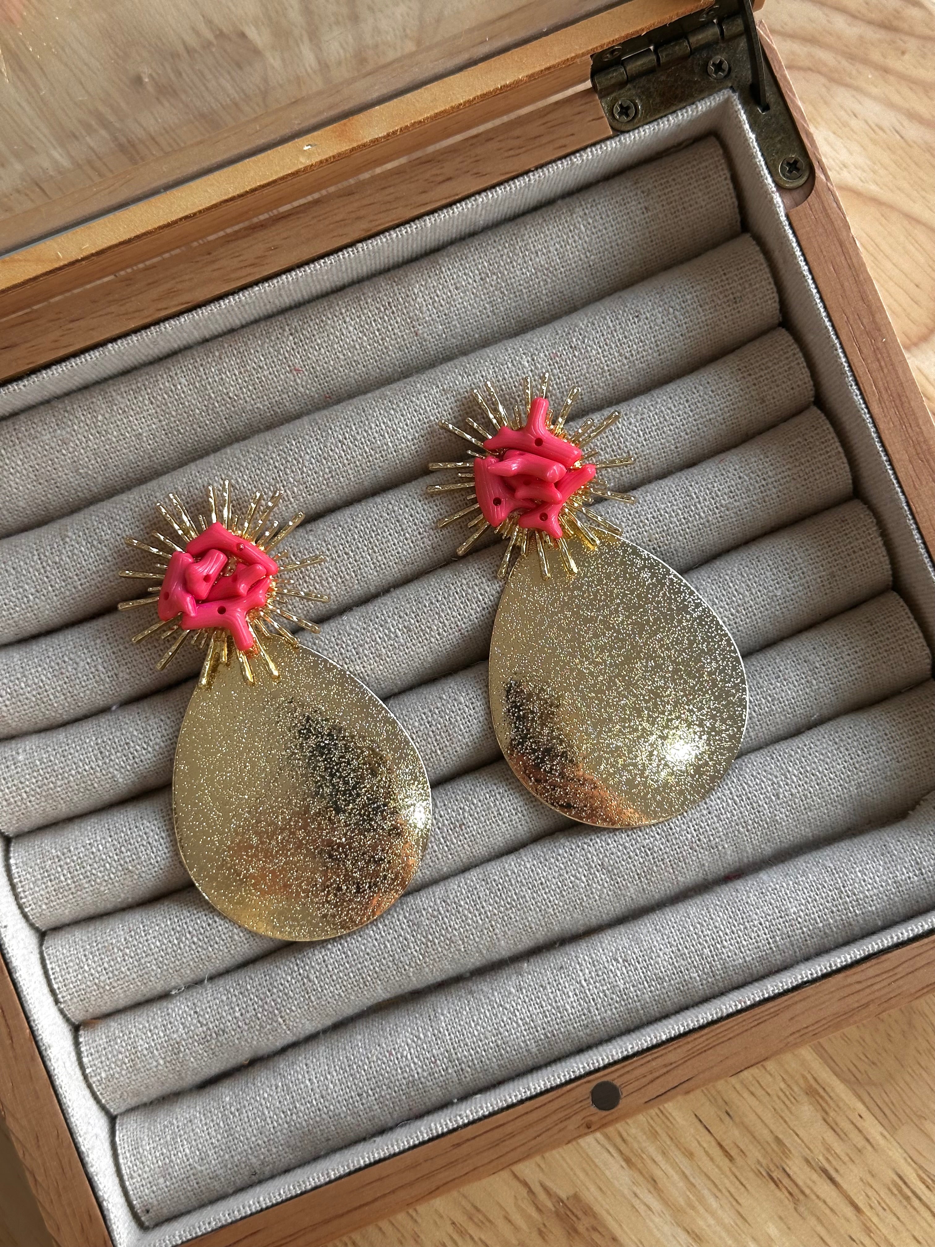 Pendientes Corales Rosa