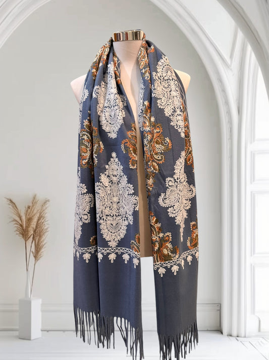 Pashmina Arabic azul