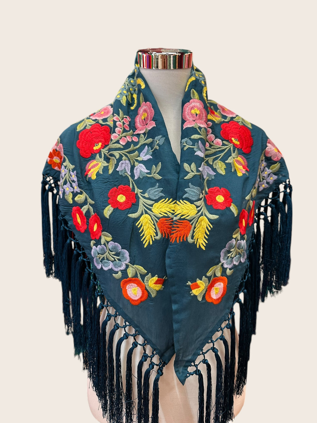 Mantoncillo Triana Azul Petróleo