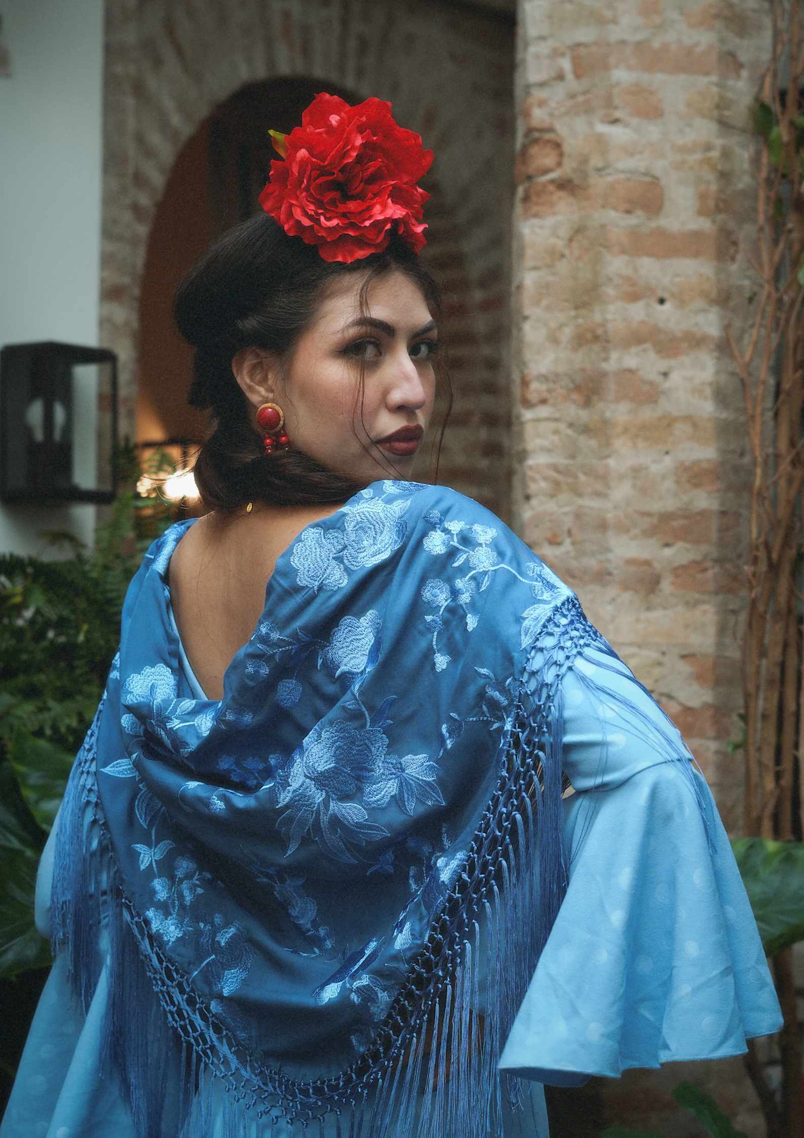 Mantoncillo Julia Azul cielo