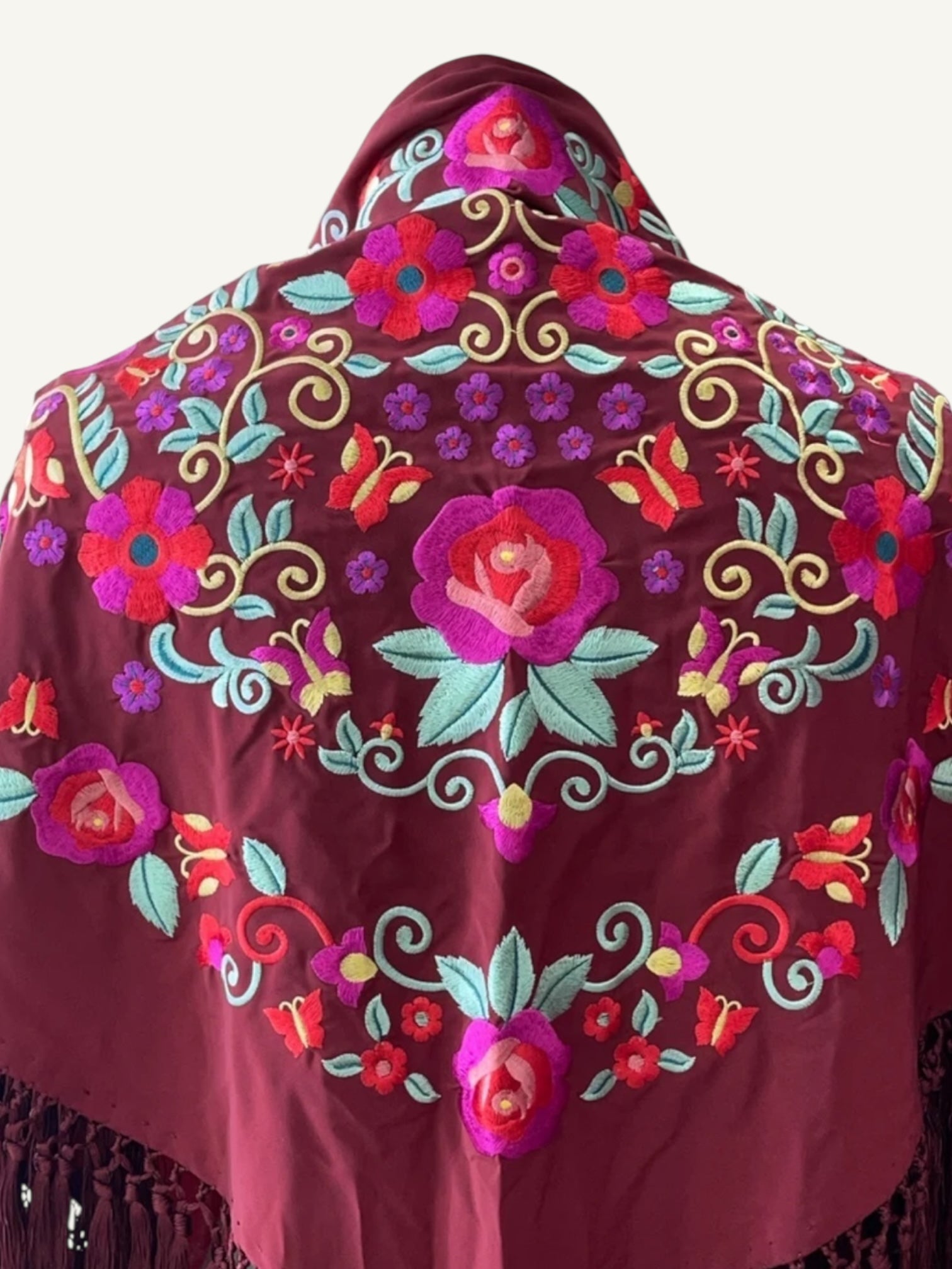 Mantoncillo Fantasía Burdeos