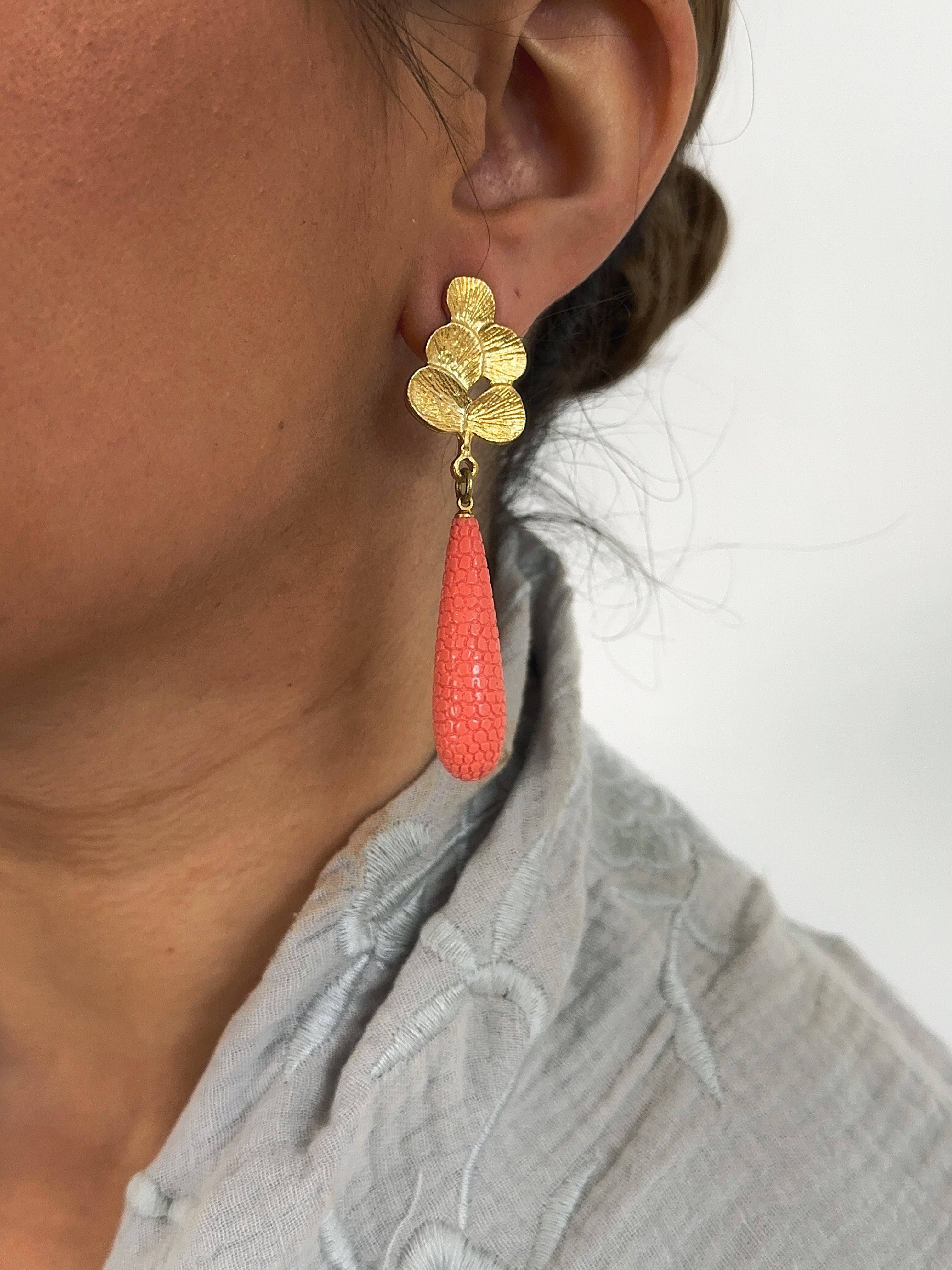 Pendientes Matilda Coral