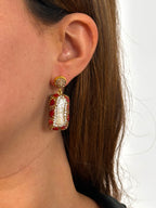 Pendientes Cosmopolitan rojos