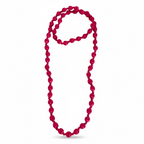 Collar Bolas Fucsia